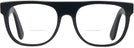 Square Black Flat Top Bifocal View #2