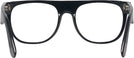 Square Black Flat Top Single Vision Full Frame View #4