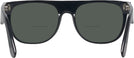 Square Black Flat Top Bifocal Reading Sunglasses View #4