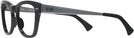 Square Black Ray-Ban 0707VM Progressive No-Lines View #3
