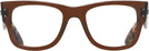 Square Transparent Brown Ray-Ban 0840V Single Vision Full Frame View #2