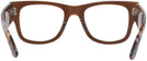 Square Transparent Brown Ray-Ban 0840V Single Vision Full Frame View #4