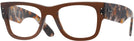 Square Transparent Brown Ray-Ban 0840V Single Vision Full Frame View #1