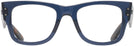 Square Transparent Dark Blue Ray-Ban 0840V Single Vision Full Frame View #2