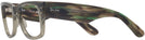 Square Transparent Green Ray-Ban 0840V Single Vision Full Frame View #3