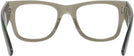 Square Transparent Green Ray-Ban 0840V Single Vision Full Frame View #4