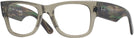 Square Transparent Green Ray-Ban 0840V Single Vision Full Frame View #1