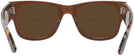 Square Transparent Brown Ray-Ban 0840V Bifocal Reading Sunglasses View #4