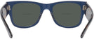 Square Transparent Dark Blue Ray-Ban 0840V Bifocal Reading Sunglasses View #4