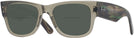 Square Transparent Green Ray-Ban 0840V Bifocal Reading Sunglasses View #1