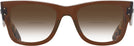 Square Transparent Brown Ray-Ban 0840V w/ Gradient Bifocal Reading Sunglasses View #2