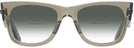 Square Transparent Green Ray-Ban 0840V w/ Gradient Bifocal Reading Sunglasses View #2
