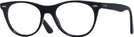 Round Black Ray-Ban 2185V Single Vision Full Frame View #1