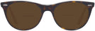 Cat Eye Havana Ray-Ban 2185VL Bifocal Reading Sunglasses View #2