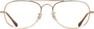 Aviator Gold Ray-Ban 3735V Single Vision Full Frame View #2