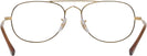 Aviator Gold Ray-Ban 3735V Single Vision Full Frame View #4