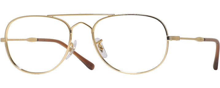 Aviator Gold Ray-Ban 3735V Single Vision Full Frame View #1