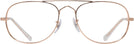 Aviator Rose Gold Ray-Ban 3735V Single Vision Full Frame View #2