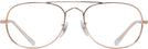 Aviator Rose Gold Ray-Ban 3735V Single Vision Full Frame View #2