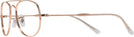Aviator Rose Gold Ray-Ban 3735V Single Vision Full Frame View #3