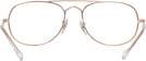 Aviator Rose Gold Ray-Ban 3735V Single Vision Full Frame View #4
