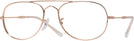Aviator Rose Gold Ray-Ban 3735V Single Vision Full Frame View #1