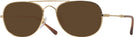 Aviator Gold Ray-Ban 3735V Progressive Reading Sunglasses View #1