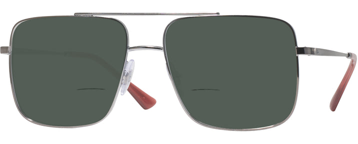 Aviator,Square Gunmetal Ray-Ban 3758V Bifocal Reading Sunglasses View #1
