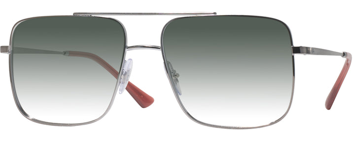 Aviator,Square Gunmetal Ray-Ban 3758V w/ Gradient Progressive Reading Sunglasses View #1