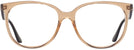 Square Transparent Brown Ray-Ban 4378V L Progressive No-Lines View #2