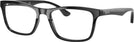 Square Shiny Black Ray-Ban 5279L Computer Style Progressive View #1