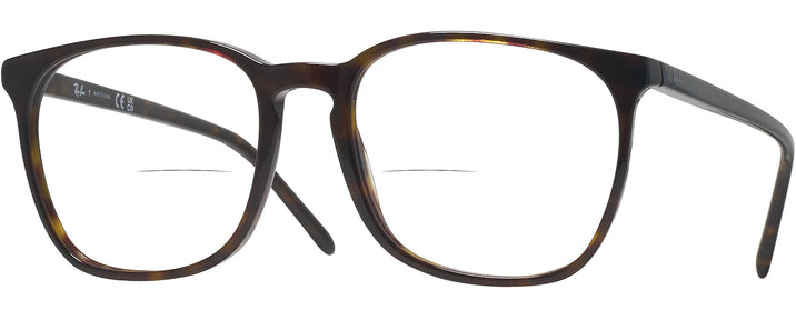 Square Havana Ray-Ban 5387L Bifocal View #1