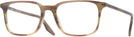 Rectangle STRIPED BROWN AND GREEN Ray-Ban 5421 Computer Style Progressive View #1