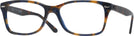 Rectangle Yellow &amp; Blue Havana Ray-Ban 5428 Computer Style Progressive View #1