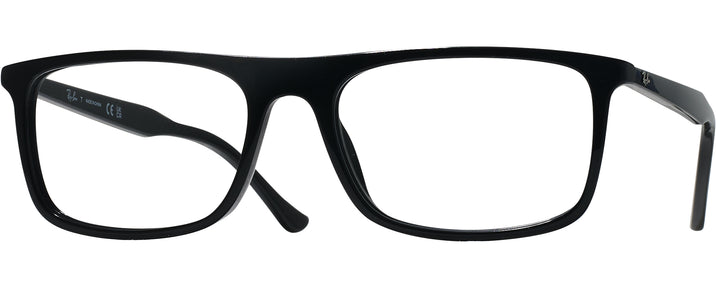 Rectangle Black Ray-Ban 5440 Single Vision Full Frame View #1