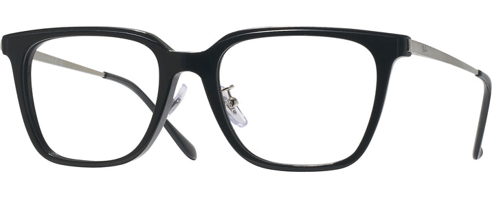 Square Black Ray-Ban 5442D Computer Style Progressive View #1
