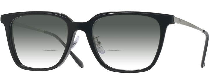 Square Black Ray-Ban 5442D w/ Gradient Bifocal Reading Sunglasses View #1