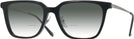 Square Black Ray-Ban 5442D w/ Gradient Bifocal Reading Sunglasses View #1