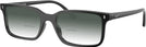 Rectangle Black Ray-Ban 5445 w/ Gradient Bifocal Reading Sunglasses View #1