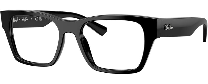 Square Black Ray-Ban 5448 Single Vision Full Frame View #1
