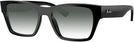 Square Black Ray-Ban 5448 w/ Gradient Progressive Reading Sunglasses View #1