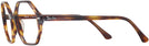 Round Striped Havana Ray-Ban 5472 Progressive No-Lines View #3