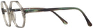 Round Transparent Green Ray-Ban 5472 Progressive No-Lines View #3