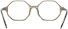 Round Transparent Green Ray-Ban 5472 Progressive No-Lines View #4