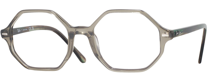  Transparent Green Ray-Ban 5472 Computer Style Progressive View #1