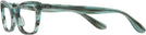 Cat Eye Striped Green Ray-Ban 5499 Single Vision Full Frame View #3