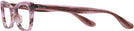 Cat Eye Striped Pink Ray-Ban 5499 Single Vision Full Frame View #3