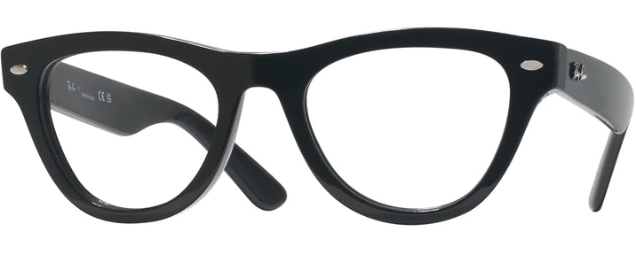 Cat Eye Black Ray-Ban 5510 Computer Style Progressive View #1