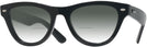 Cat Eye Black Ray-Ban 5510 w/ Gradient Bifocal Reading Sunglasses View #1
