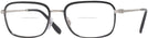 Rectangle Black On Silver Ray-Ban 6495 Bifocal View #1